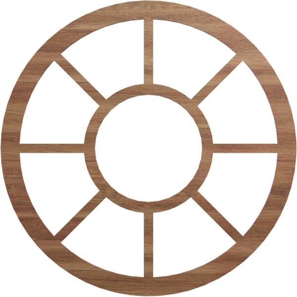 Ekena Millwork Grace Wood Fretwork Pierced Ceiling Medallion, Walnut, 30"OD x 10 7/8"ID x 1/4"T CMWP30X0250GRWA - main
